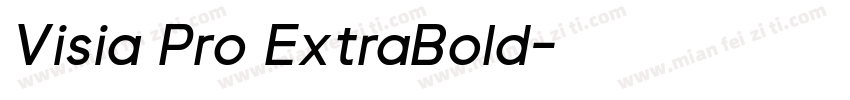 Visia Pro ExtraBold字体转换